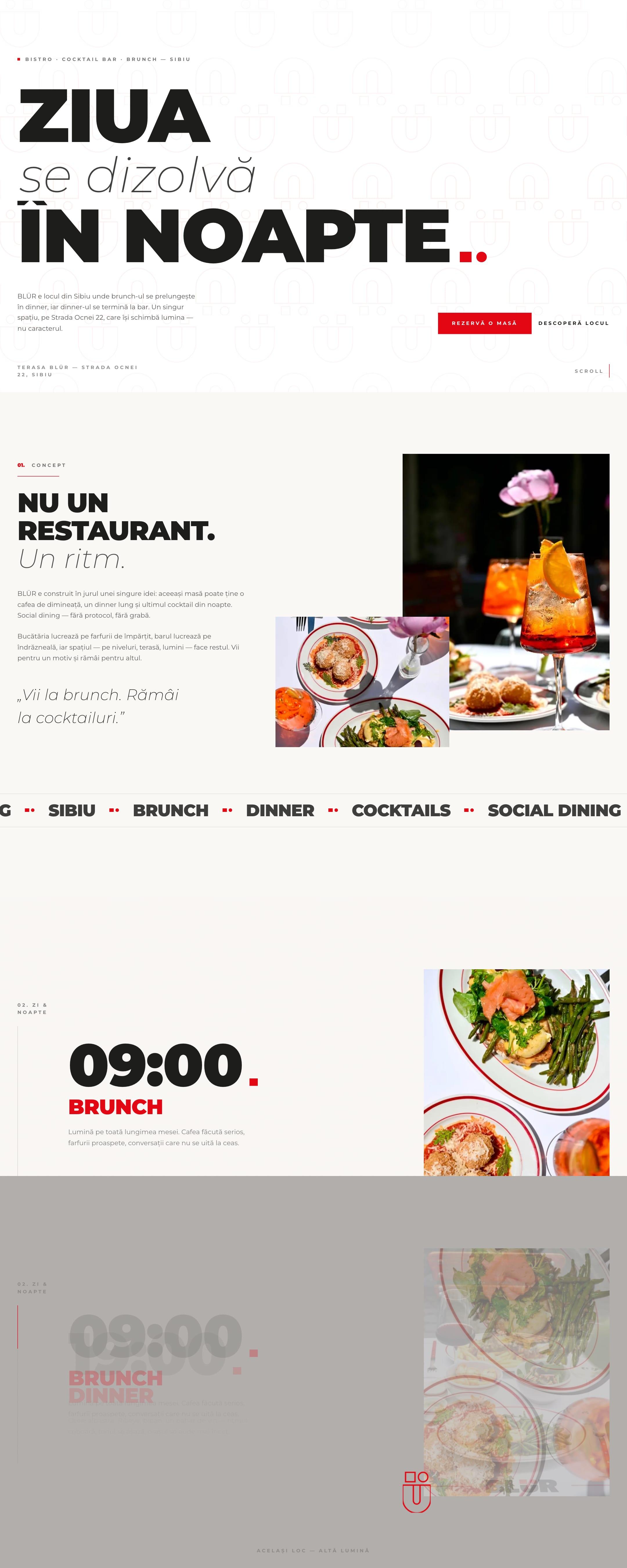 Captură din site-ul BLÜR