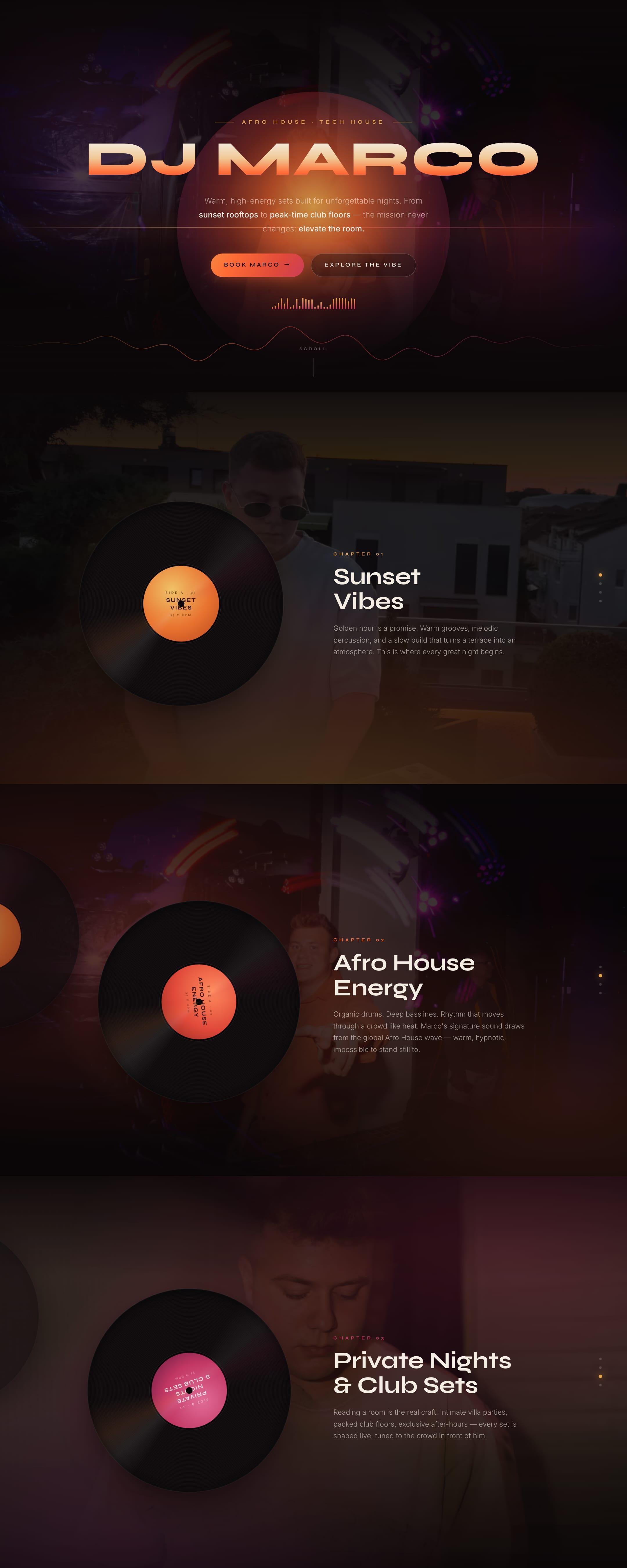Captură din site-ul DJ Marco